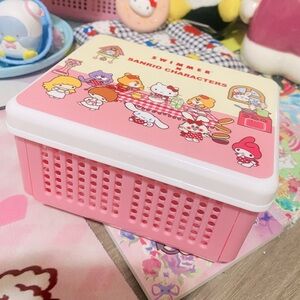 Swimmer x sanrio storage basket